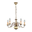Candelabru clasic alama patinata 5xE14/40W, Stilluster LU 1283/5 Patina Orion